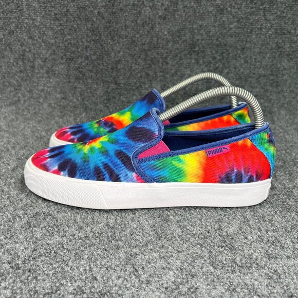 Puma Tie Dye Sneakers Women's Size 7.5 Colorful Slip On Comfort Athletic Shoes - Picture 4 of 13